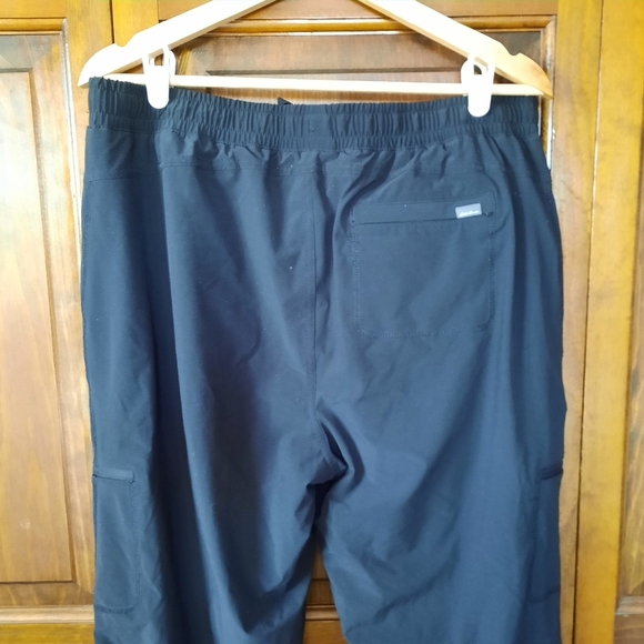 Eddie Bauer Black Pull-on Drawstring Fleece Lined Track Pants With Pockets - Picture 14 of 16